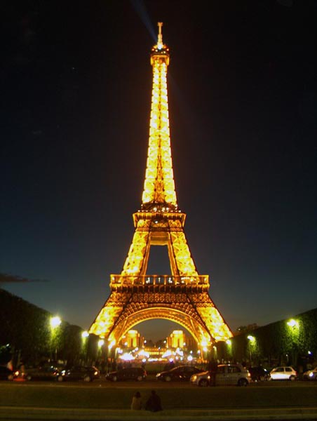 The Eiffle Tower: Probably the Best Place to spend the night in Paris