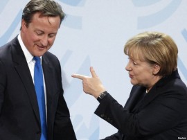 David Cameron and Angela Merkel